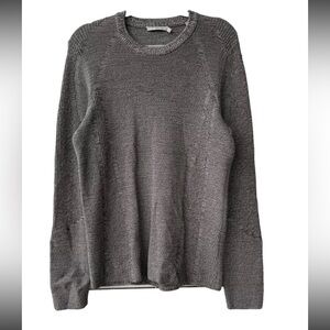 Vince Men’s Crewneck Pullover Sweater Cotton Blend Gray size Large